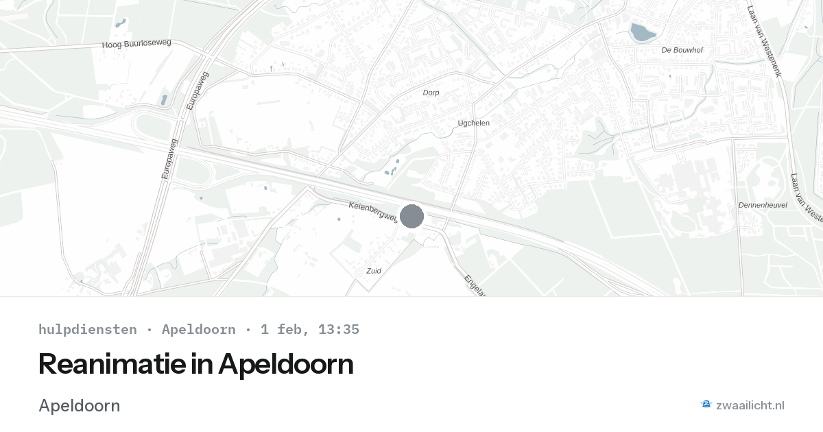 Reanimatie in Apeldoorn — 1 feb 2026