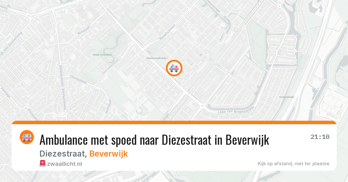 Ambulance met spoed naar Diezestraat in Beverwijk — 3 jun 2026