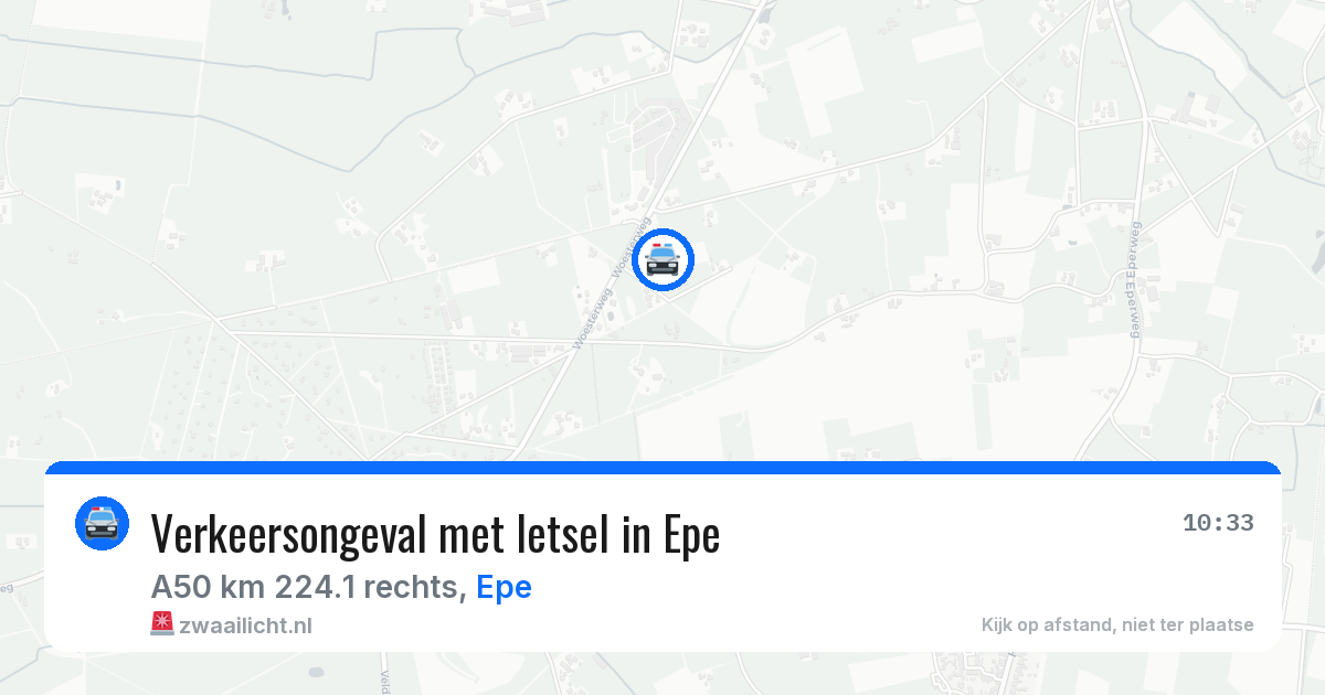 Verkeersongeval met letsel in Epe — 2 aug 2026