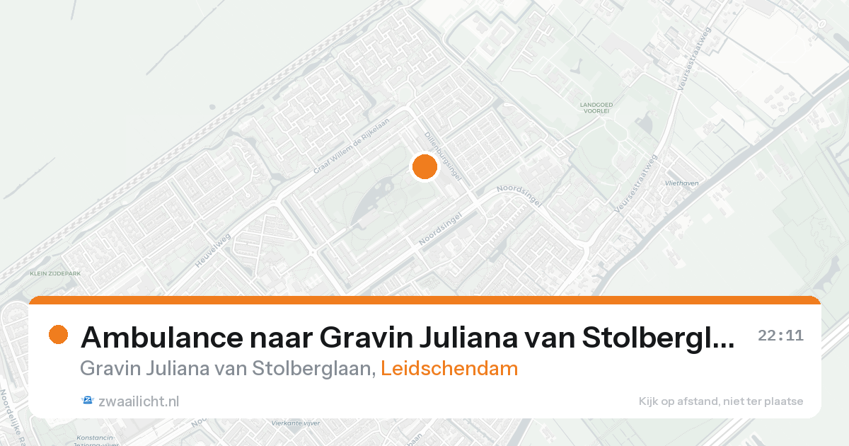 Ambulance naar Gravin Juliana van Stolberglaan in Leidschendam — 20 aug 2026