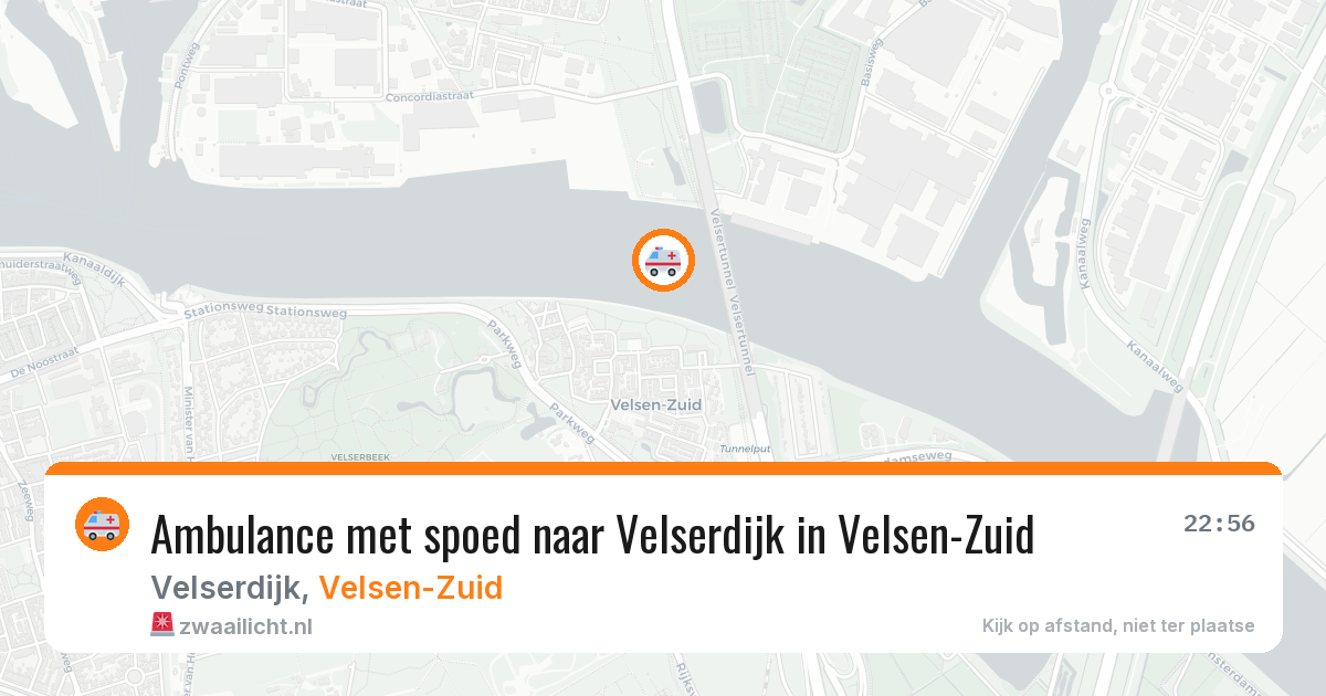 Ambulance met spoed naar Velserdijk in Velsen-Zuid — 9 jul 2026