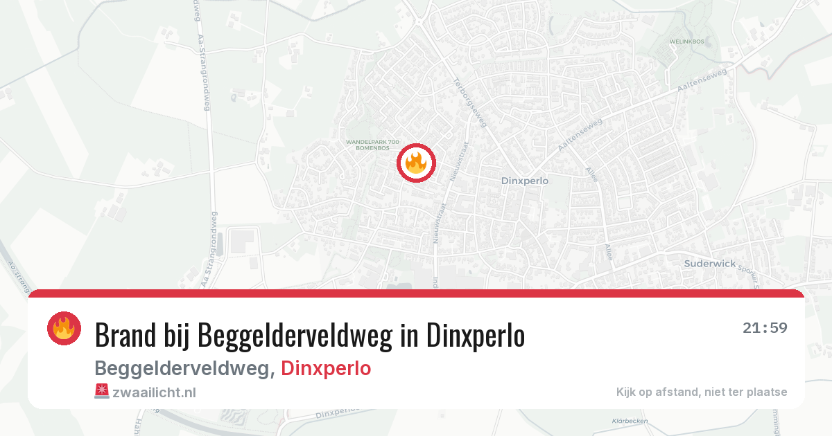 Brand bij Beggelderveldweg in Dinxperlo — 18 jul 2026