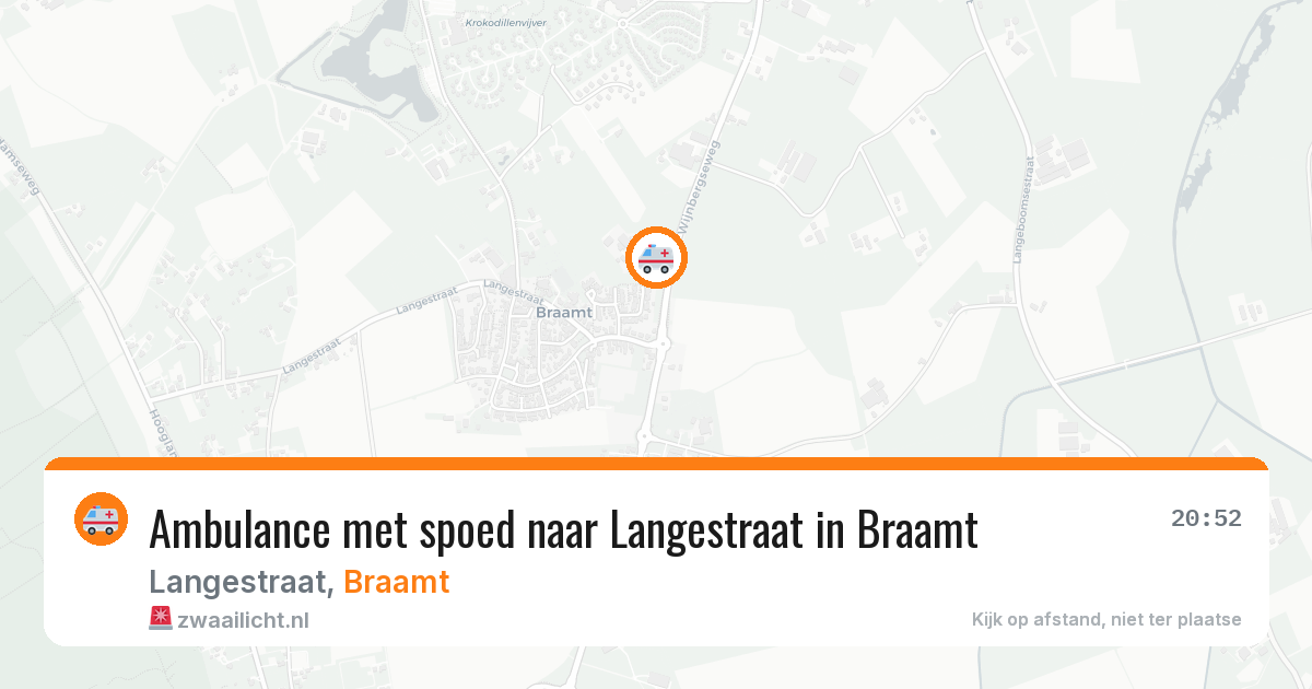 Ambulance met spoed naar Langestraat in Braamt — 22 mrt 2026
