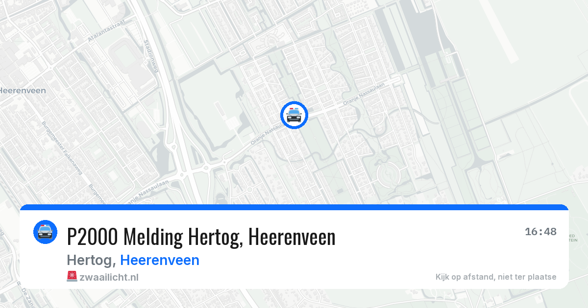 P2000 Melding Hertog, Heerenveen — 27 jun 2026