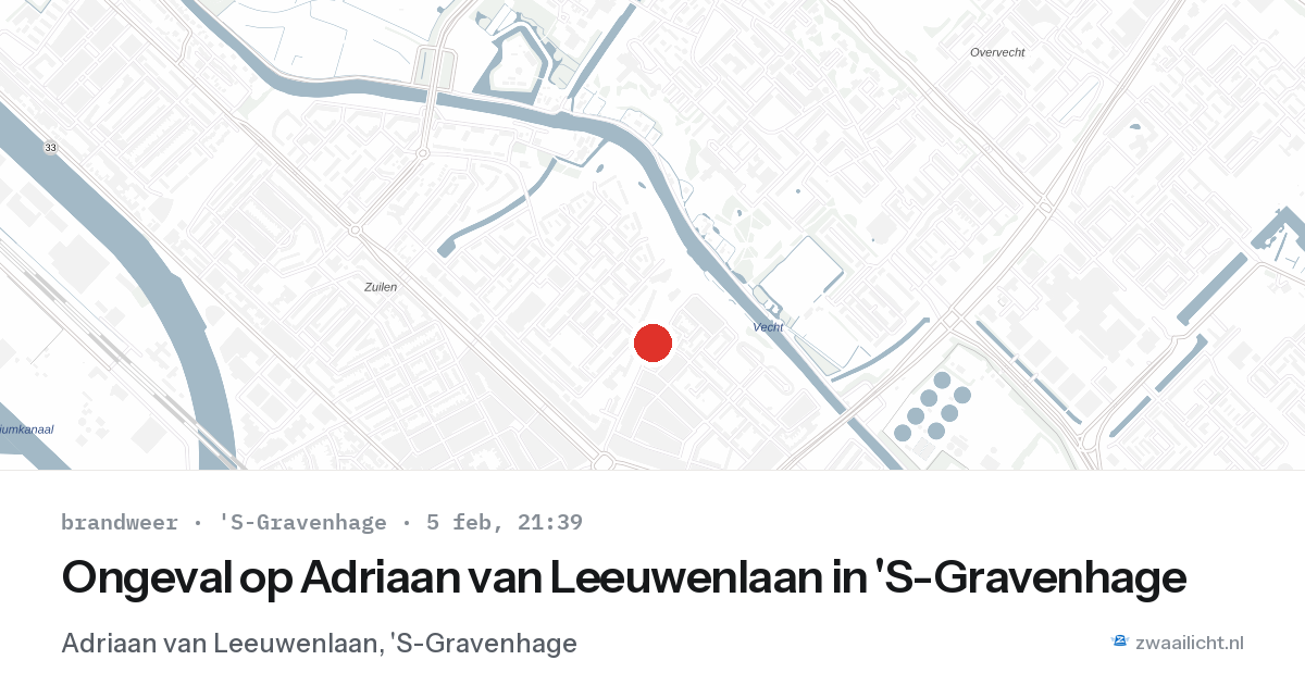 Ongeval op Adriaan van Leeuwenlaan in 'S-Gravenhage — 5 feb 2026
