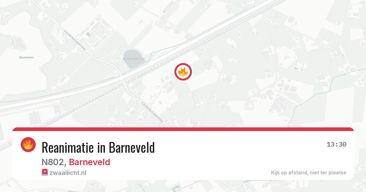 Reanimatie in Barneveld — 8 mrt 2026