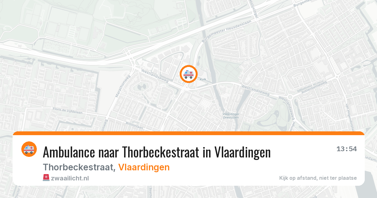 Ambulance naar Thorbeckestraat in Vlaardingen — 22 mei 2026