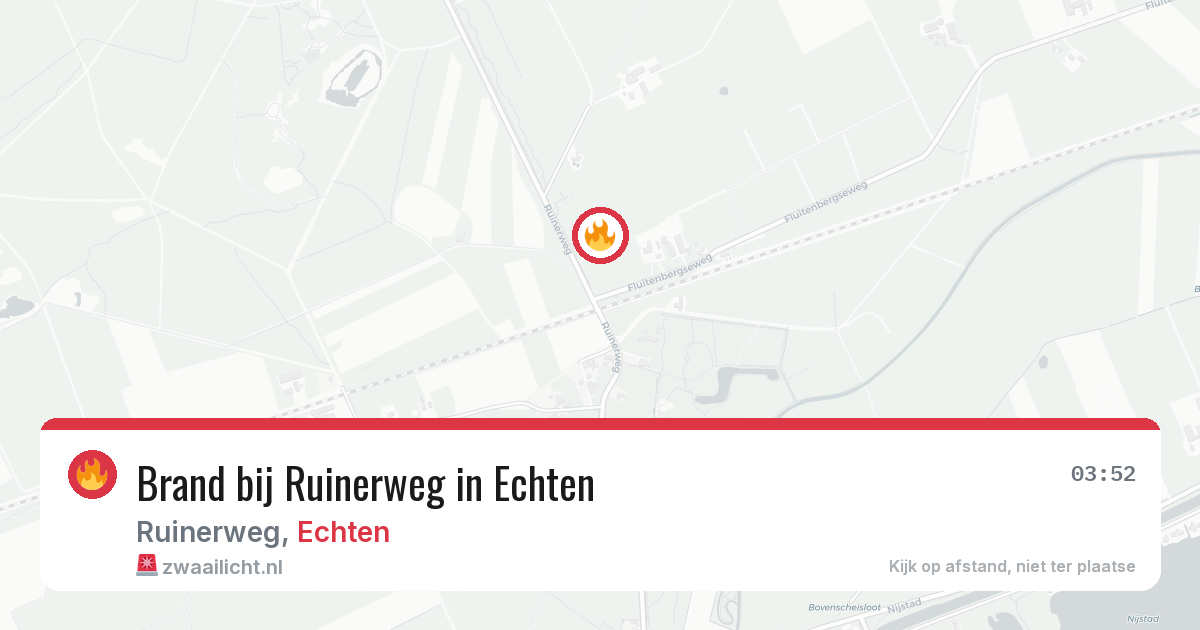 Brand bij Ruinerweg in Echten — 22 feb 2026