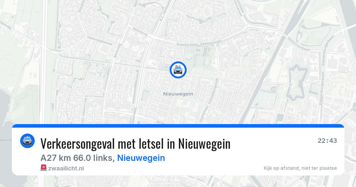 Verkeersongeval met letsel in Nieuwegein — 19 jun 2026