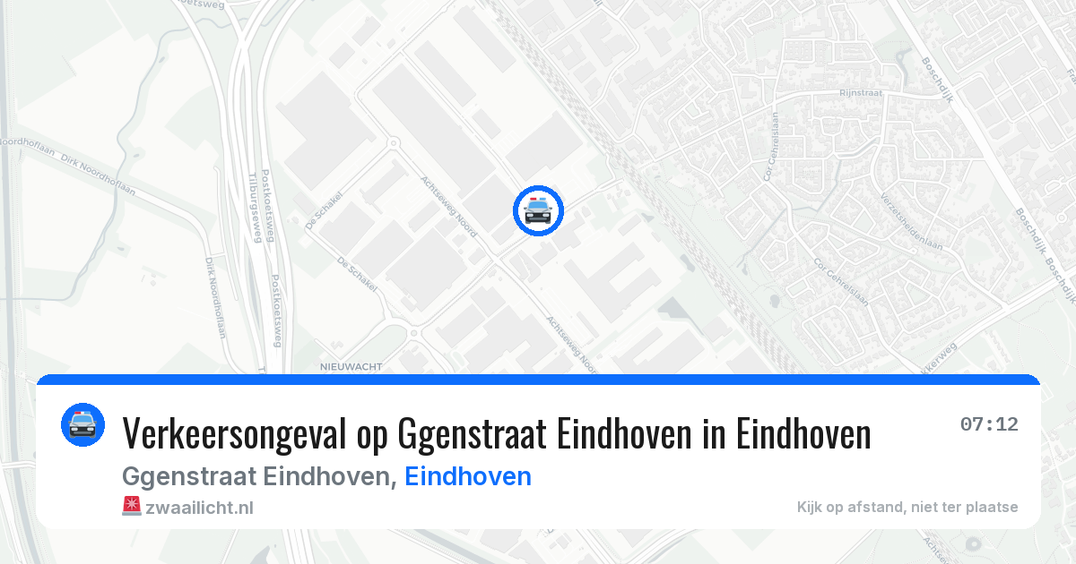 Verkeersongeval op Ggenstraat Eindhoven in Eindhoven — 1 jul 2026