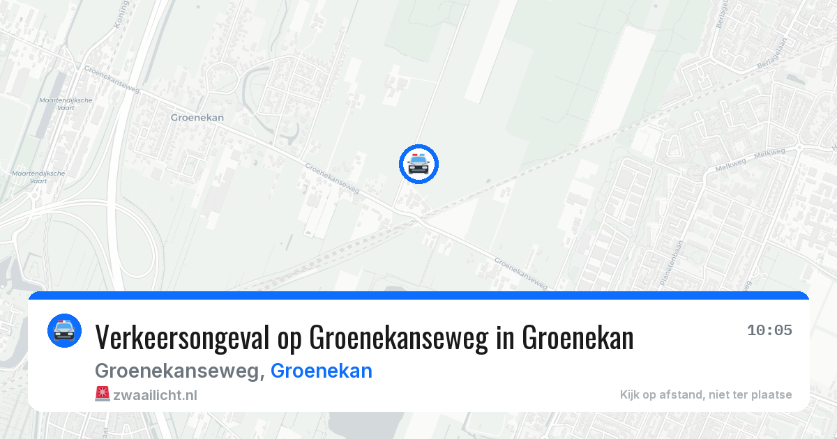 Verkeersongeval op Groenekanseweg in Groenekan — 27 feb 2026