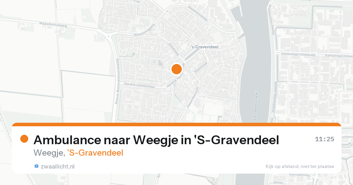 Ambulance naar Weegje in 'S-Gravendeel — 31 jan 2026