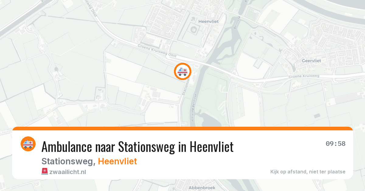 Ambulance naar Stationsweg in Heenvliet — 18 mrt 2026