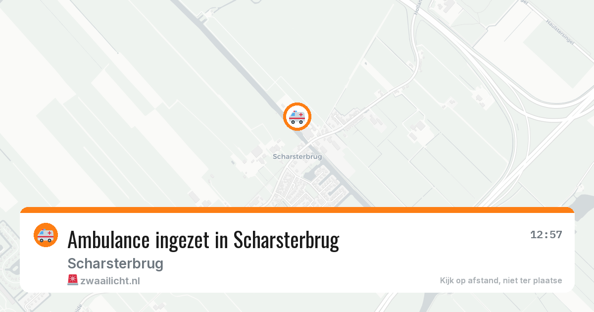 Ambulance ingezet in Scharsterbrug — 5 mei 2026 | 🚨 Zwaailicht.nl