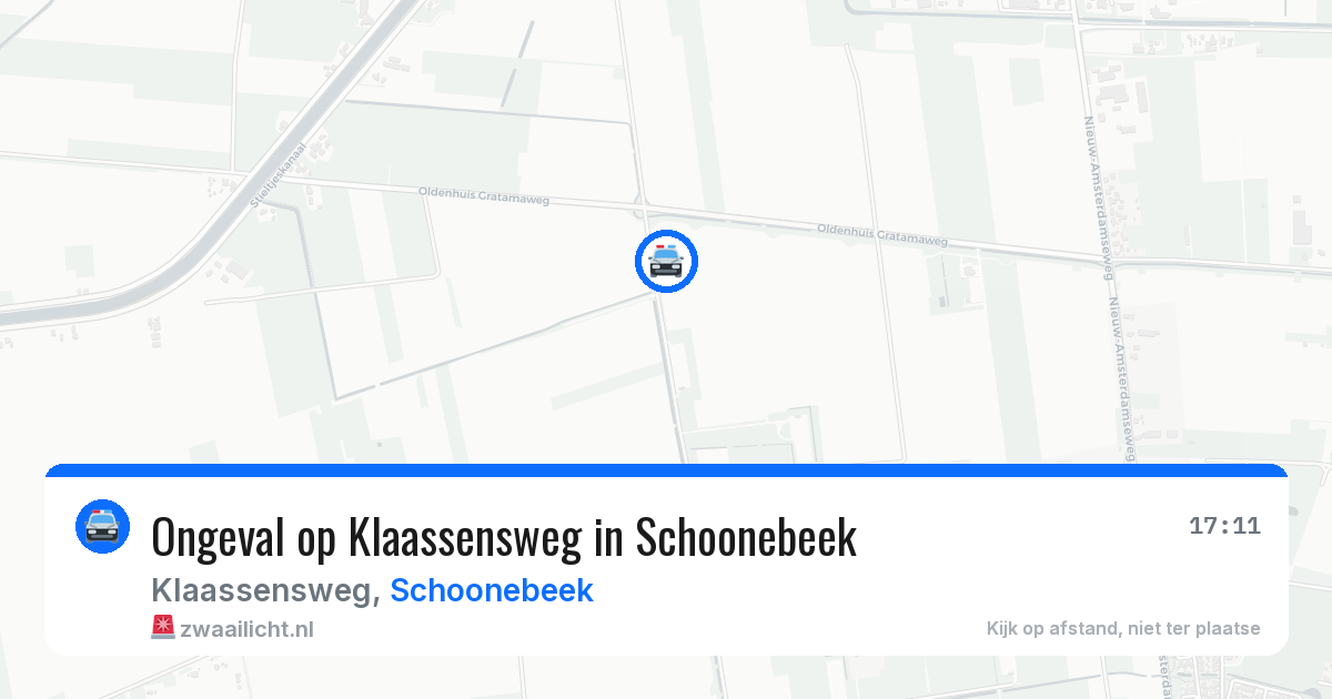 Ongeval op Klaassensweg in Schoonebeek — 17 apr 2026