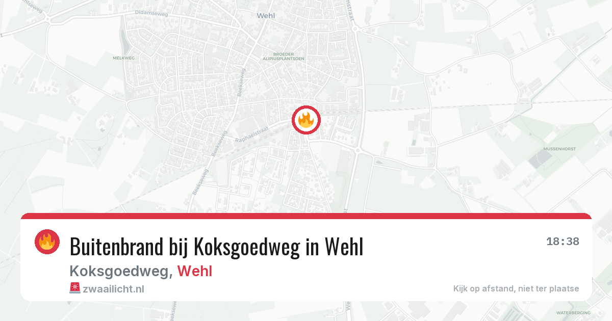 Buitenbrand bij Koksgoedweg in Wehl — 20 jun 2026