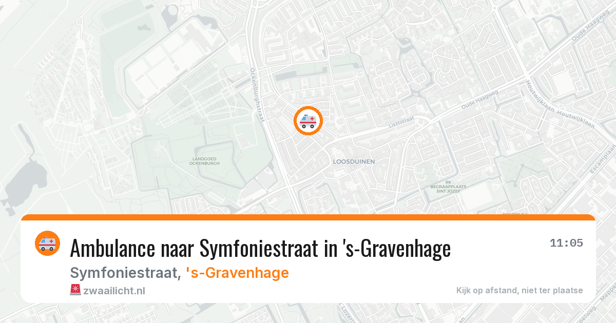 Ambulance naar Symfoniestraat in 's-Gravenhage — 12 aug 2026