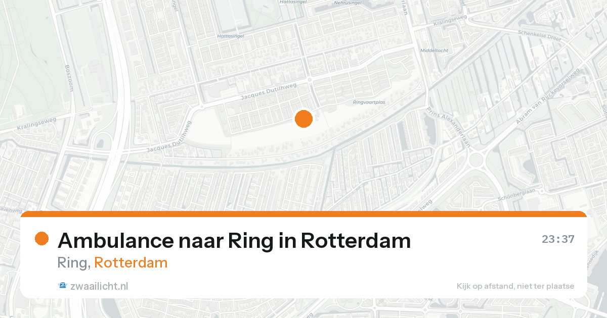Ambulance naar Ring in Rotterdam — 7 feb 2026
