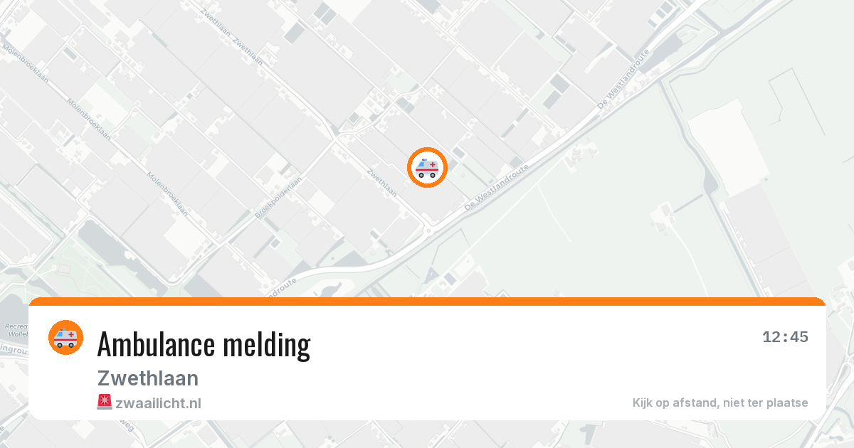 Ambulance melding — 8 feb 2026