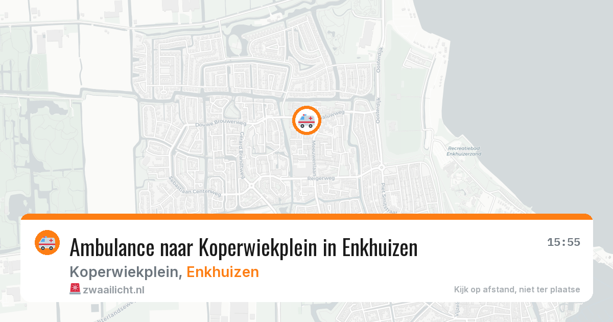 Ambulance naar Koperwiekplein in Enkhuizen — 5 jul 2026