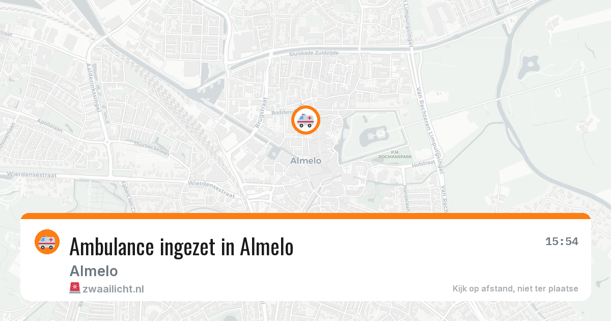 Ambulance ingezet in Almelo — 26 apr 2026