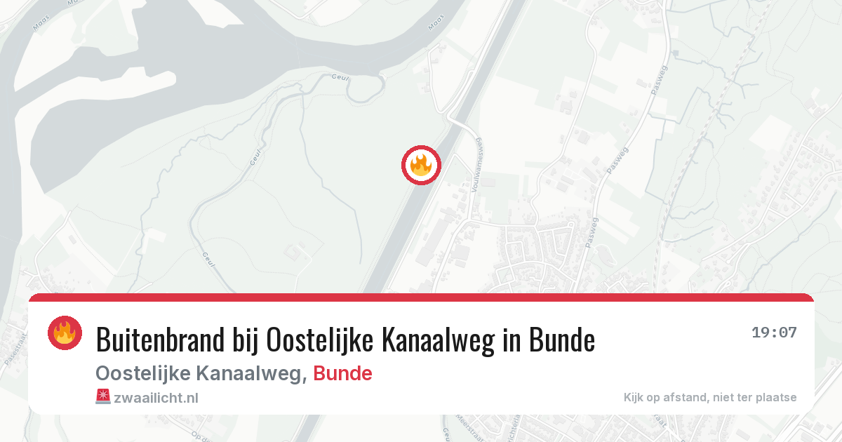 Buitenbrand bij Oostelijke Kanaalweg in Bunde — 12 jul 2026