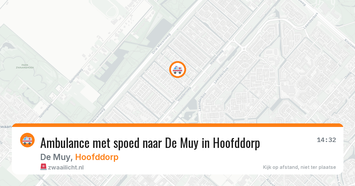 Ambulance met spoed naar De Muy in Hoofddorp — 28 jan 2026