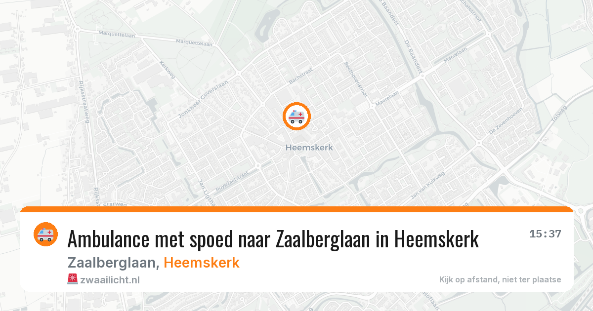 Ambulance met spoed naar Zaalberglaan in Heemskerk — 6 jul 2026