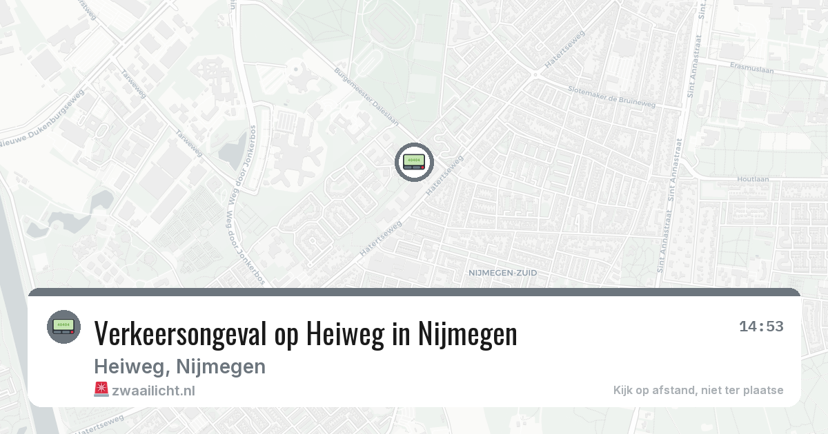 Verkeersongeval op Heiweg in Nijmegen — 28 mei 2026