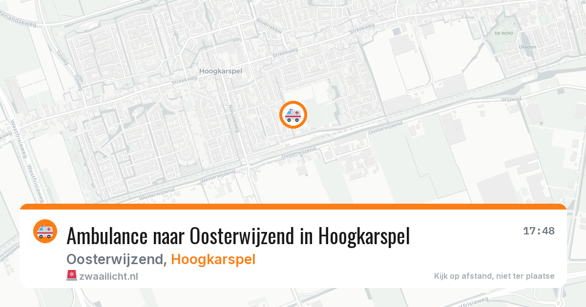 Ambulance naar Oosterwijzend in Hoogkarspel — 11 jun 2026