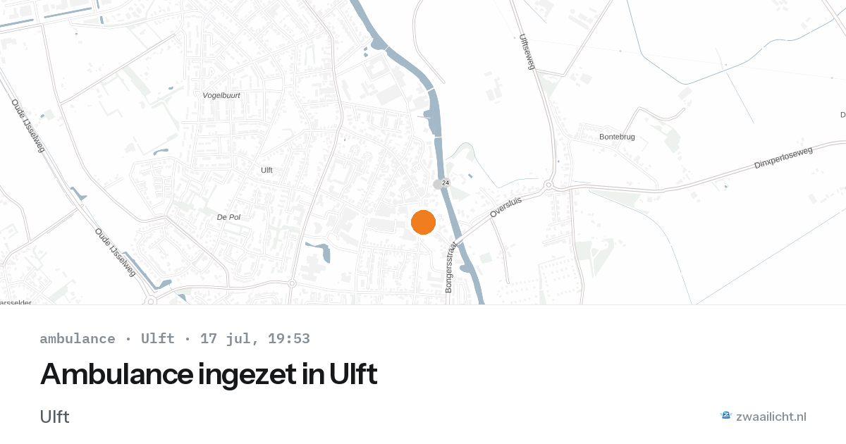 Ambulance ingezet in Ulft — 30 jun 2026