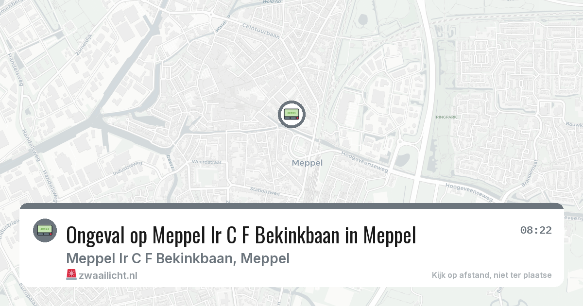 Ongeval op Meppel Ir C F Bekinkbaan in Meppel — 12 feb 2026
