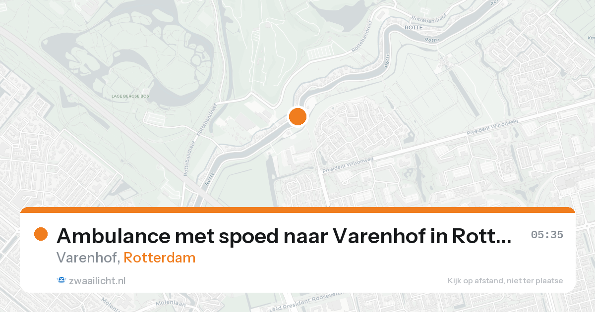 Ambulance met spoed naar Varenhof in Rotterdam — 25 aug 2026
