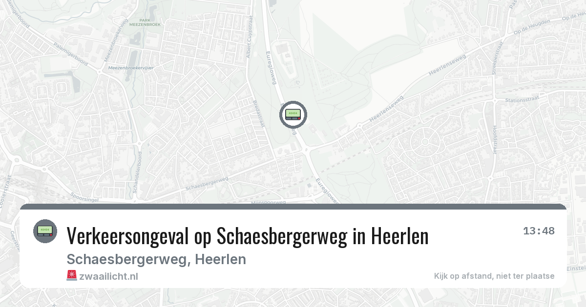 Verkeersongeval op Schaesbergerweg in Heerlen — 24 jun 2026