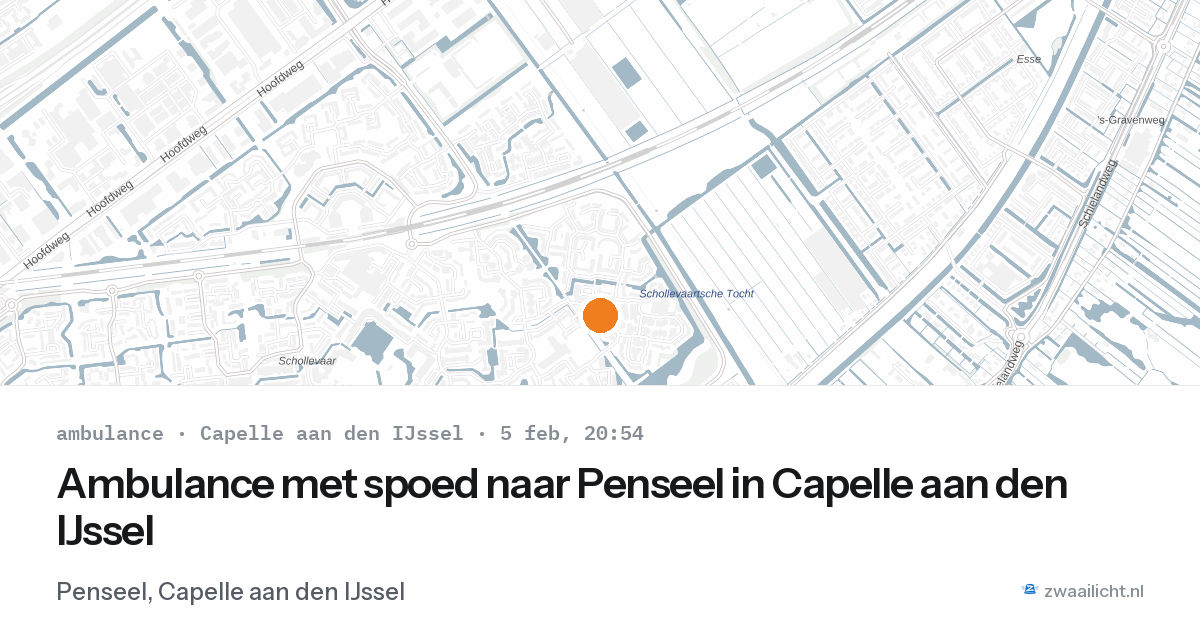 Ambulance met spoed naar Penseel in Capelle aan den IJssel — 5 feb 2026