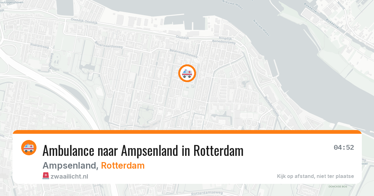 Ambulance naar Ampsenland in Rotterdam — 8 mrt 2026