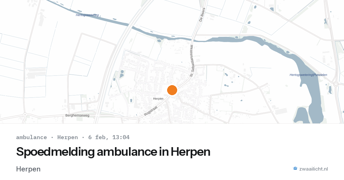 Spoedmelding ambulance in Herpen — 6 feb 2026