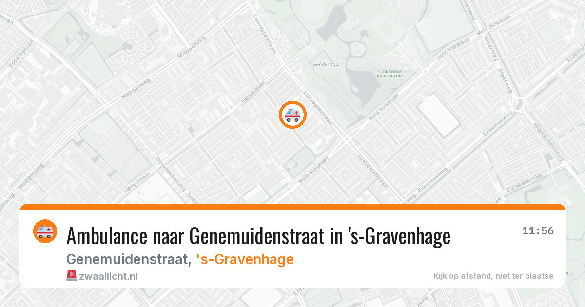 Ambulance naar Genemuidenstraat in 's-Gravenhage — 31 jul 2026