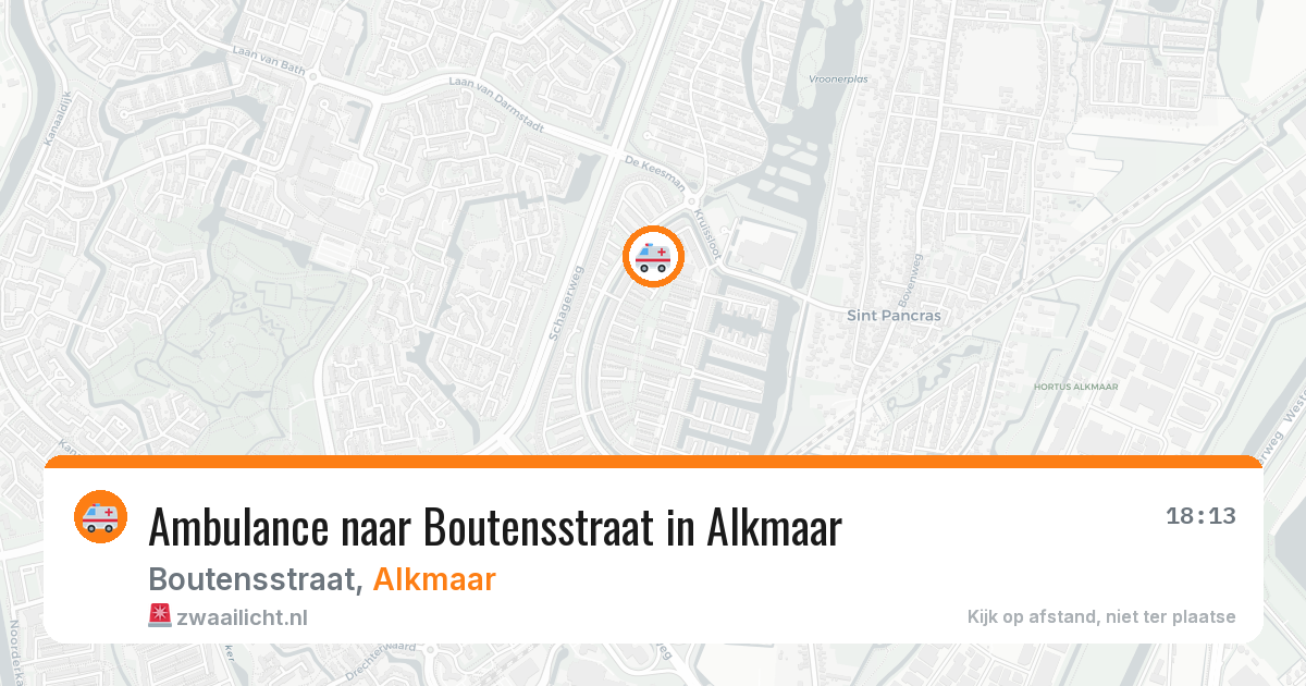 Ambulance naar Boutensstraat in Alkmaar — 9 mei 2026