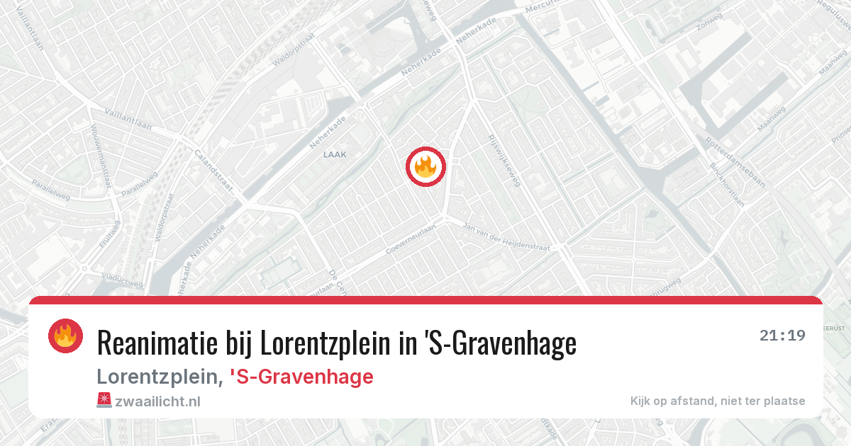 Reanimatie bij Lorentzplein in 'S-Gravenhage — 17 feb 2026