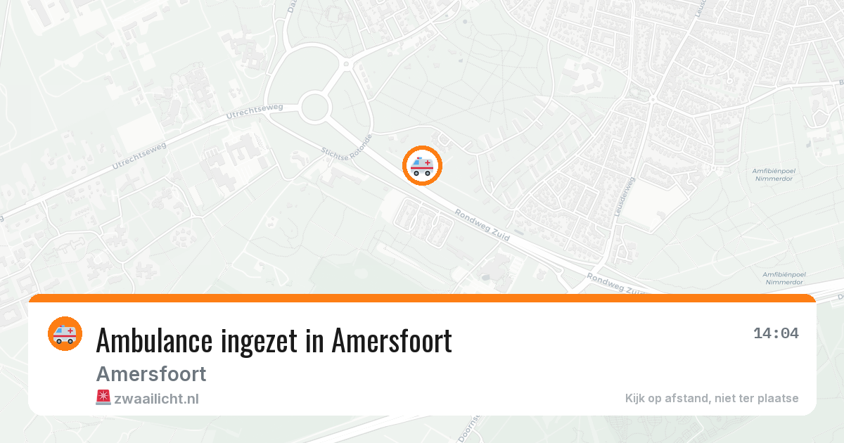 Ambulance ingezet in Amersfoort — 7 apr 2026