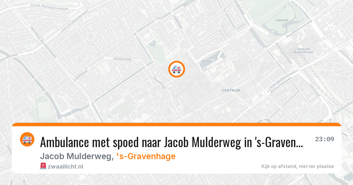 Ambulance met spoed naar Jacob Mulderweg in 's-Gravenhage — 22 jan 2026