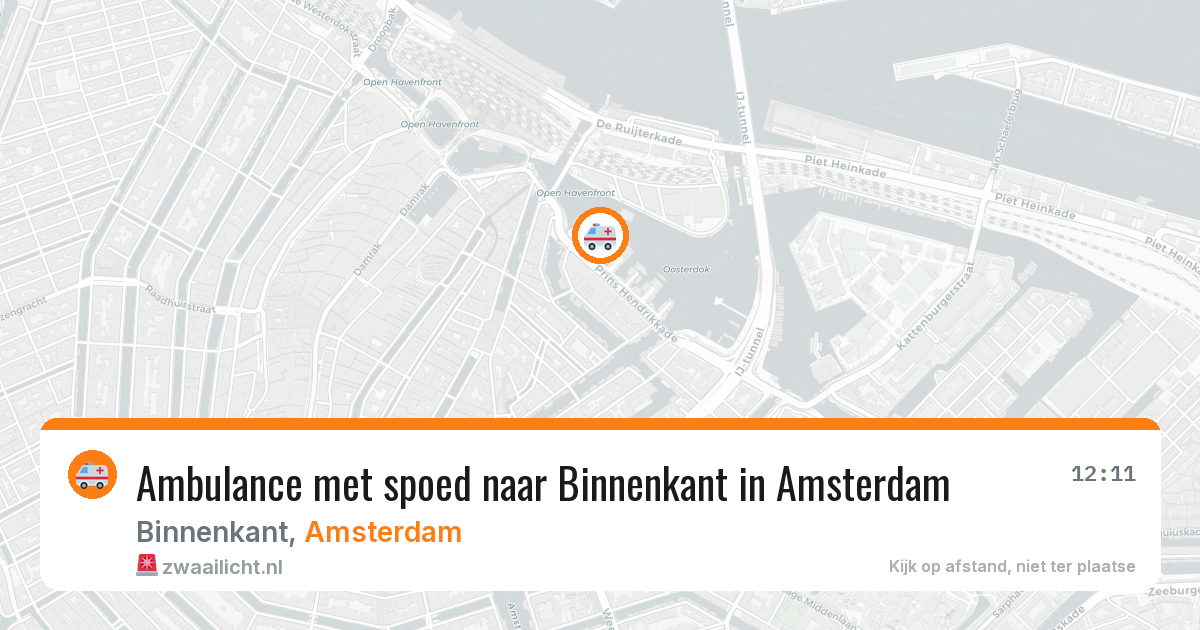 Ambulance met spoed naar Binnenkant in Amsterdam — 30 jan 2026