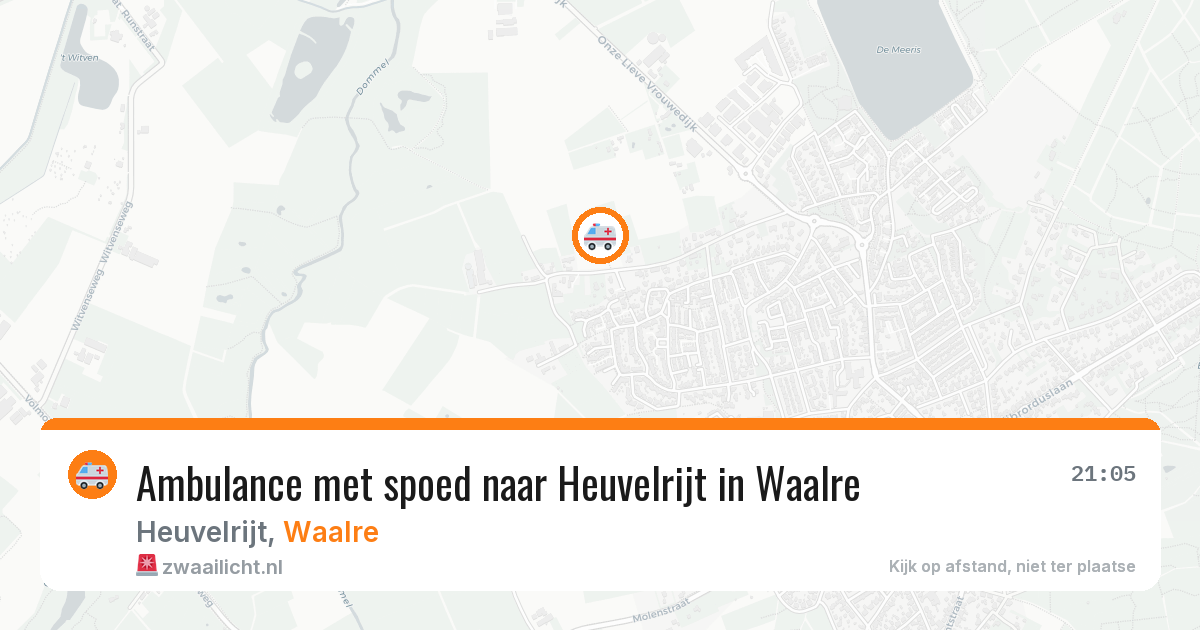 Ambulance met spoed naar Heuvelrijt in Waalre — 22 mei 2026