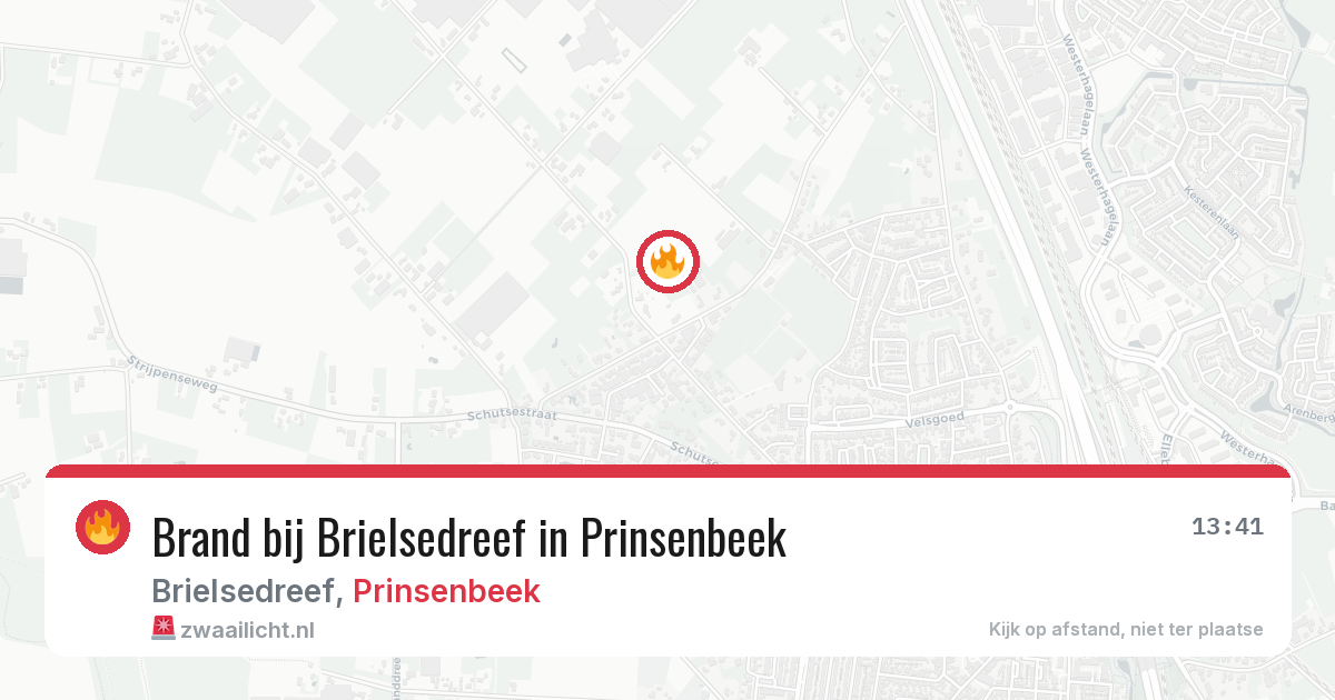 Brand bij Brielsedreef in Prinsenbeek — 23 mei 2026