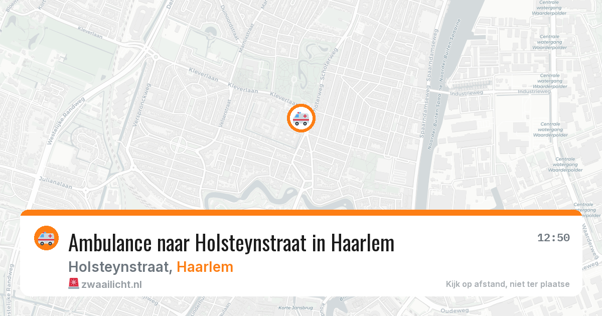 Ambulance naar Holsteynstraat in Haarlem — 11 mei 2026