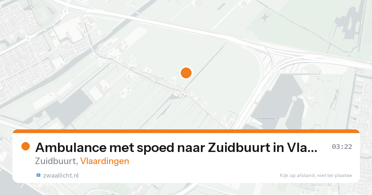 Ambulance met spoed naar Zuidbuurt in Vlaardingen — 31 jan 2026
