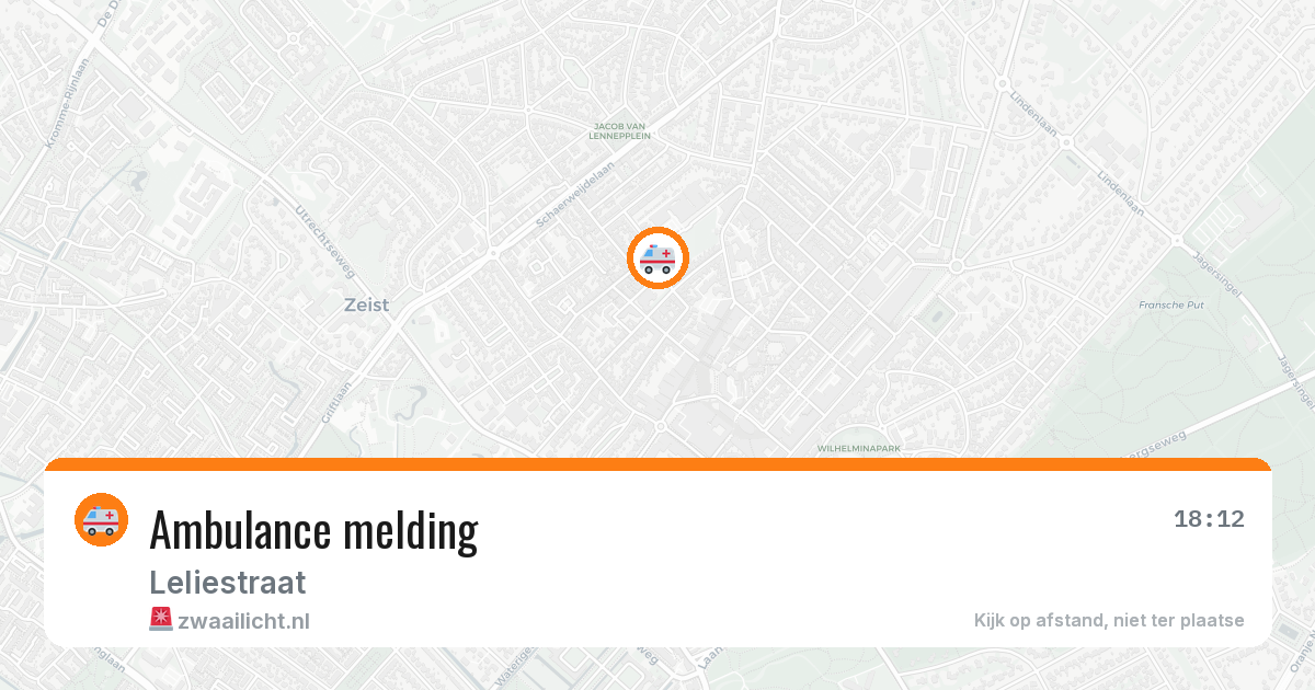 Ambulance melding — 7 jul 2026