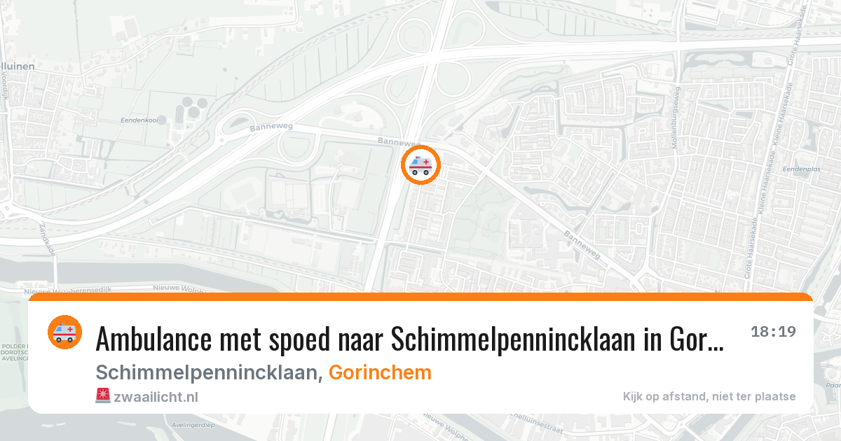 Ambulance met spoed naar Schimmelpennincklaan in Gorinchem — 15 jun 2026