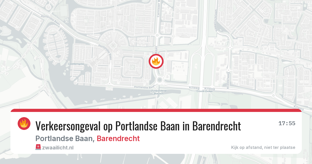 Verkeersongeval op Portlandse Baan in Barendrecht — 25 mei 2026